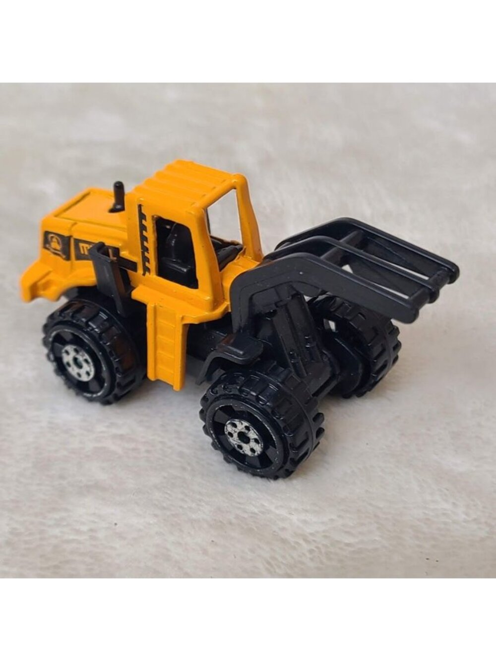 Mini Wheel Loader Forklift Toy Truck Engineering Metal Diecast 1:87 Loose - Picture 2 of 8
